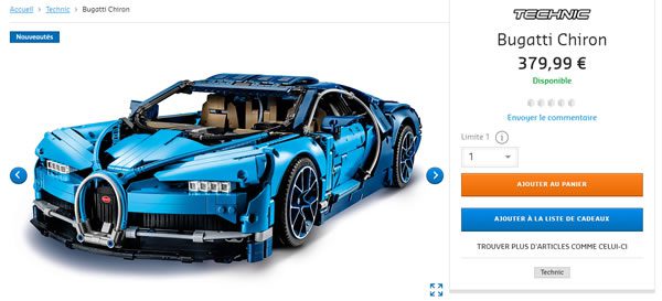 LEGO Shop The Technic 42083 Bugatti Chiron LEGO set is